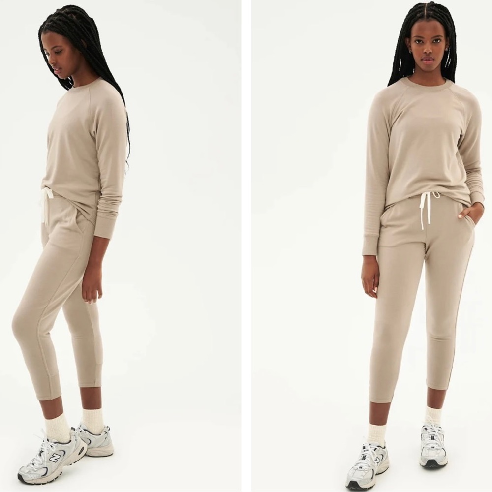 Splits59 Latte Warm Up Fleece Sweatshirt/Sweatpant